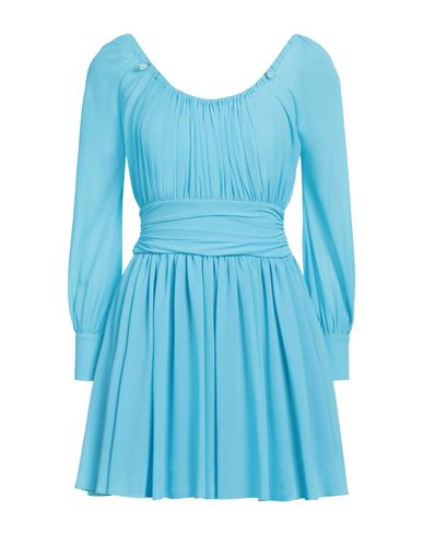 Aniye By Woman Mini Dress Azure Size 2 Polyester In Blue