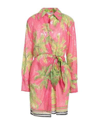 Ermanno Firenze Woman Mini Dress Fuchsia Size 6 Polyester, Viscose In Pink