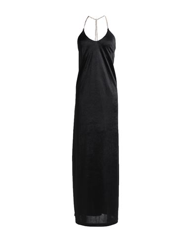 Shop Je Suis Le Fleur Woman Maxi Dress Black Size 8 Polyester