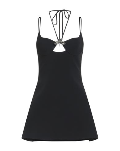 David Koma Woman Mini Dress Black Size 8 Acetate, Viscose, Elastane