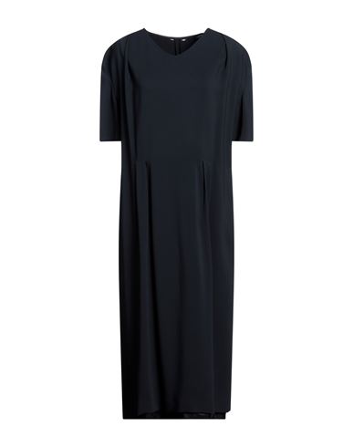 Aspesi Woman Midi Dress Midnight Blue Size 10 Viscose, Elastane