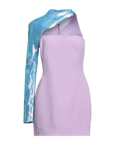 David Koma Woman Mini Dress Lilac Size 4 Acetate, Viscose, Elastane In Purple