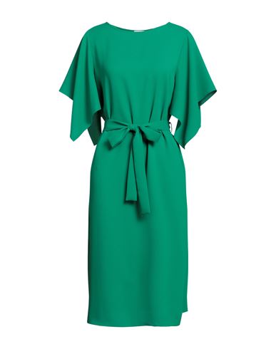 Rue Du Bac Woman Midi Dress Green Size 8 Polyester