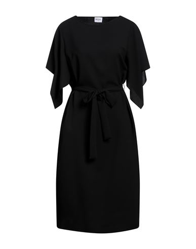 Rue Du Bac Woman Midi Dress Black Size 8 Polyester