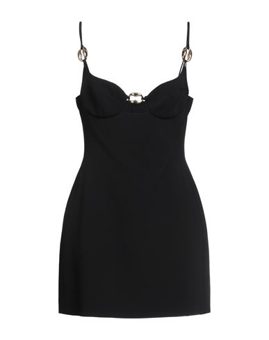 David Koma Woman Mini Dress Black Size 6 Acetate, Viscose, Elastane