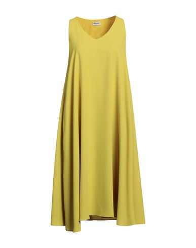 Rue Du Bac Woman Midi Dress Yellow Size 4 Polyester