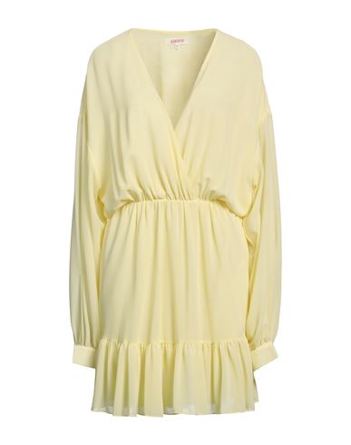 Kontatto Woman Mini Dress Yellow Size M Polyester