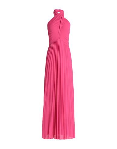 Kaos Woman Maxi Dress Fuchsia Size 6 Polyester In Pink