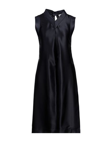 Jil Sander Woman Midi Dress Midnight Blue Size 4 Silk