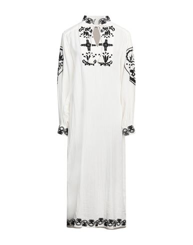 Notshy Woman Midi Dress White Size L Cotton