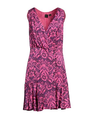 Shop Pinko Woman Mini Dress Fuchsia Size 8 Viscose, Polyester