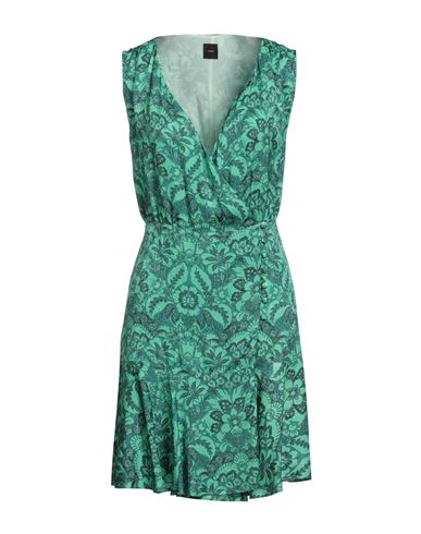 Pinko Woman Mini Dress Green Size 4 Viscose, Polyester