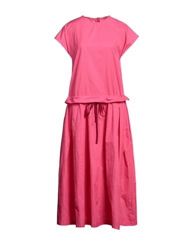 Hache Woman Midi Dress Fuchsia Size 8 Polyester In Pink
