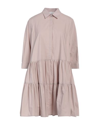 Fabiana Filippi Woman Mini Dress Light Brown Size 6 Cotton In Beige
