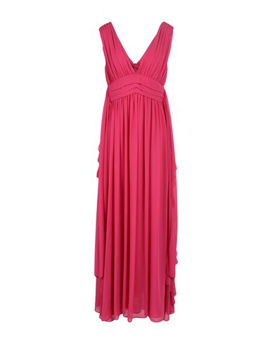 Shop Rue Du Bac Woman Maxi Dress Fuchsia Size 8 Polyester In Pink