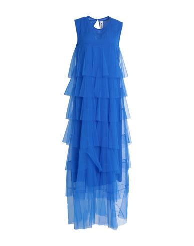 Shirtaporter Woman Maxi Dress Blue Size 10 Polyester
