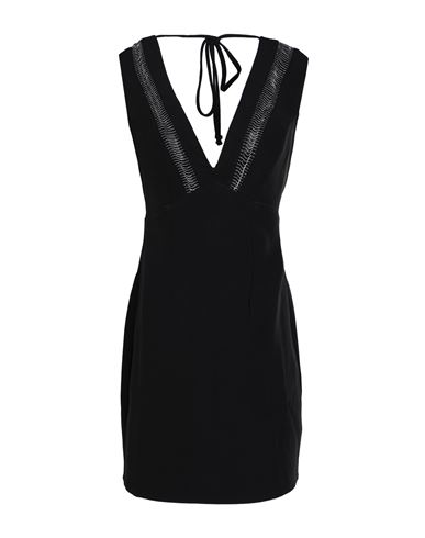Topshop Woman Mini Dress Black Size 8 Polyester, Elastane