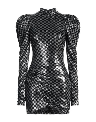 Aniye Records Woman Mini Dress Black Size 6 Polyester, Elastane, Polyamide