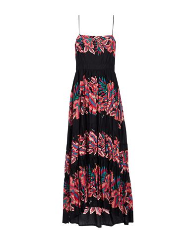Pinko Woman Maxi Dress Black Size 8 Cotton