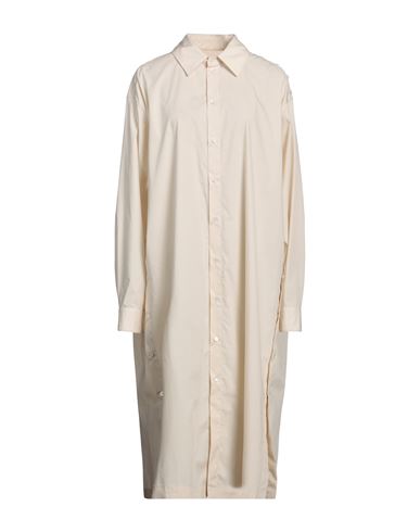 Lemaire Woman Midi Dress Cream Size 6 Cotton In White