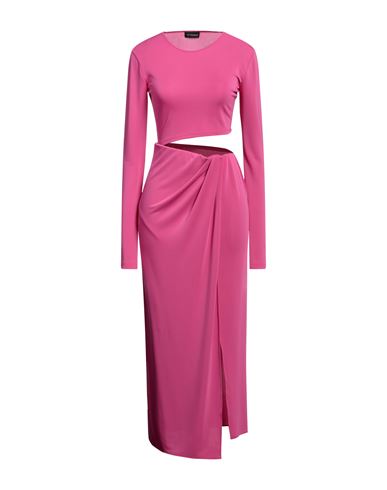 The Andamane Woman Maxi Dress Fuchsia Size 4 Polyester, Elastane In Pink