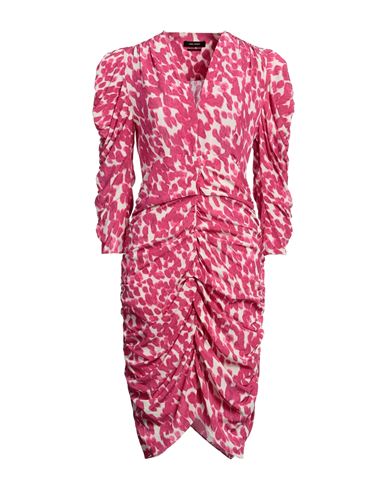 Isabel Marant Woman Mini Dress Fuchsia Size 10 Silk, Elastane In Pink