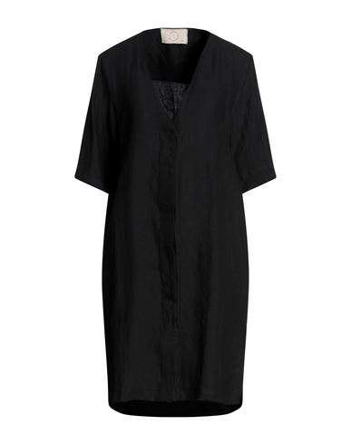 Trace Collective Woman Mini Dress Black Size M/l Linen