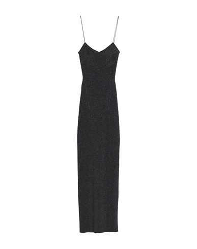 Shop Khaite Woman Midi Dress Black Size M Polyester, Polyamide, Metallic Fiber, Elastane