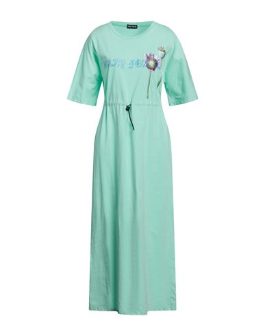Pray For Us Woman Maxi Dress Light Green Size S Cotton