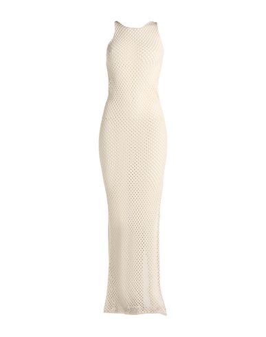 Shop Laneus Woman Maxi Dress Cream Size 4 Cotton In White