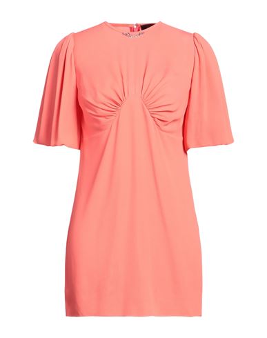 Dsquared2 Woman Mini Dress Coral Size 10 Acetate, Silk In Red