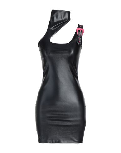 Versace Jeans Couture Woman Mini Dress Black Size 12 Polyamide, Elastane