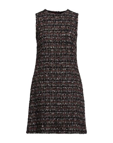Dolce & Gabbana Woman Mini Dress Dark Brown Size 10 Synthetic Fibers, Cotton, Wool, Alpaca Wool