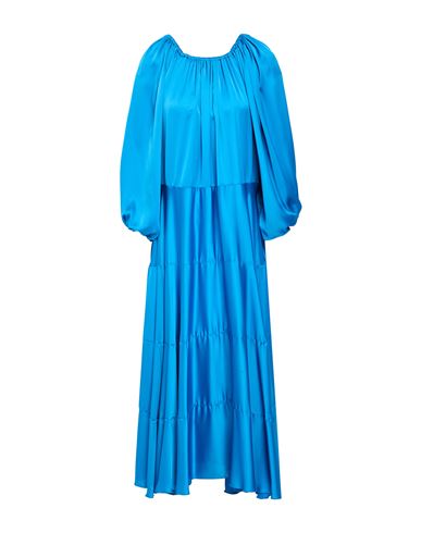 Simona Corsellini Woman Maxi Dress Azure Size S Polyester