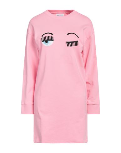 Chiara Ferragni Woman Mini Dress Pink Size M Cotton