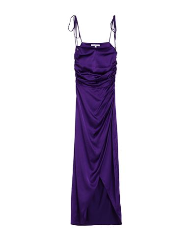 Shop Patrizia Pepe Woman Midi Dress Purple Size 8 Viscose, Polyamide, Elastane