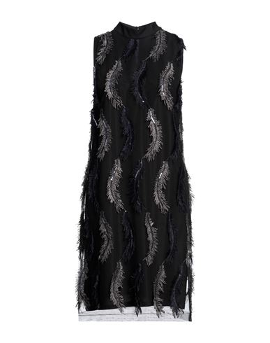 Shop Ana Alcazar Woman Midi Dress Black Size 6 Polyester, Polyamide