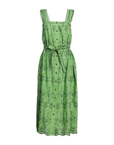 Roseanna Woman Maxi Dress Green Size 6 Cotton