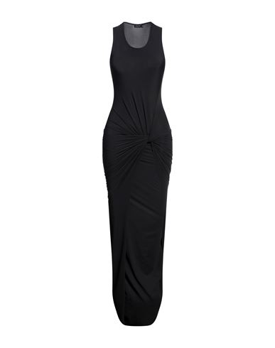 Atlein Woman Maxi Dress Black Size 8 Polyamide, Elastane