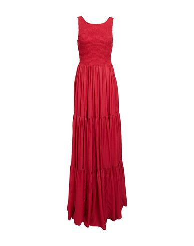 Rae Woman Maxi Dress Red Size 6 Viscose, Cotton