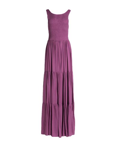Rae Woman Maxi Dress Mauve Size 8 Viscose, Cotton In Purple