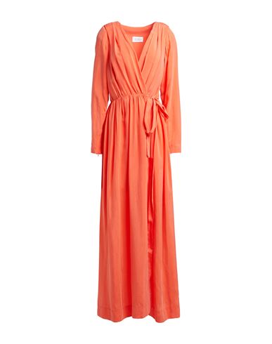 Rae Woman Maxi Dress Coral Size 8 Cupro In Red