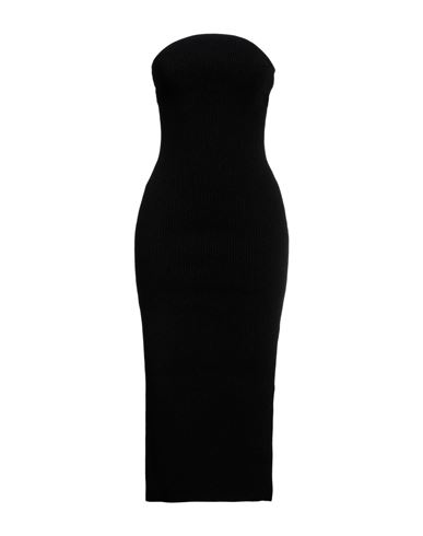 Khaite Rumer Strapless Midi Dress In Black