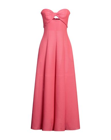 Emporio Armani Woman Maxi Dress Coral Size 10 Polyester In Pink