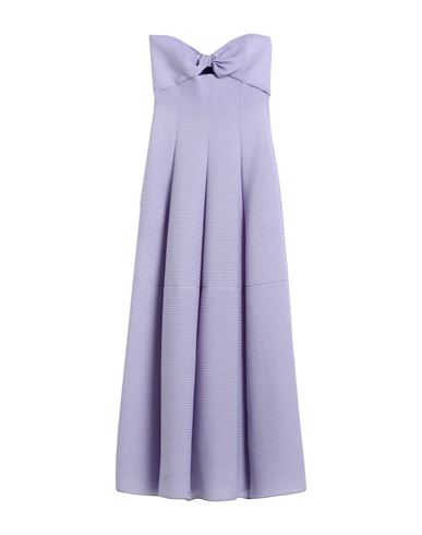 Emporio Armani Woman Maxi Dress Lilac Size 8 Polyester In Purple