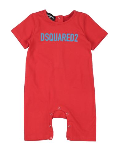Dsquared2 Newborn Baby Jumpsuits & Overalls Red Size 3 Cotton, Elastane