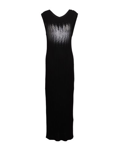 Gaelle Paris Gaëlle Paris Woman Midi Dress Black Size 3 Viscose, Polyamide, Polyester, Cotton In Black