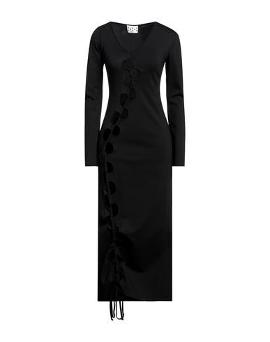 Avavav Woman Midi Dress Black Size Xs Viscose, Polyamide, Elastane