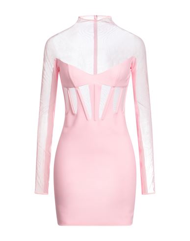 Mugler Woman Mini Dress Light Pink Size 4 Polyamide, Elastane