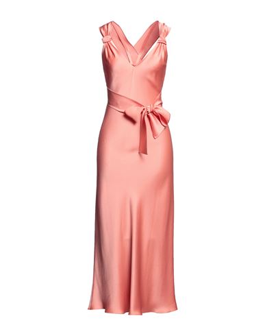 Max Mara Studio Woman Maxi Dress Salmon Pink Size 6 Acetate, Viscose